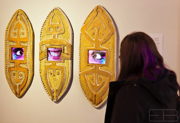 The art of Silvia Yordonova and Brant Kingman on display at Gallery 122 in Minneapolis, March 22.